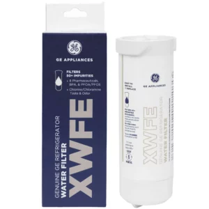 GE XWFE Refrigerator Water Filter, White, Replace every 300 gallons
