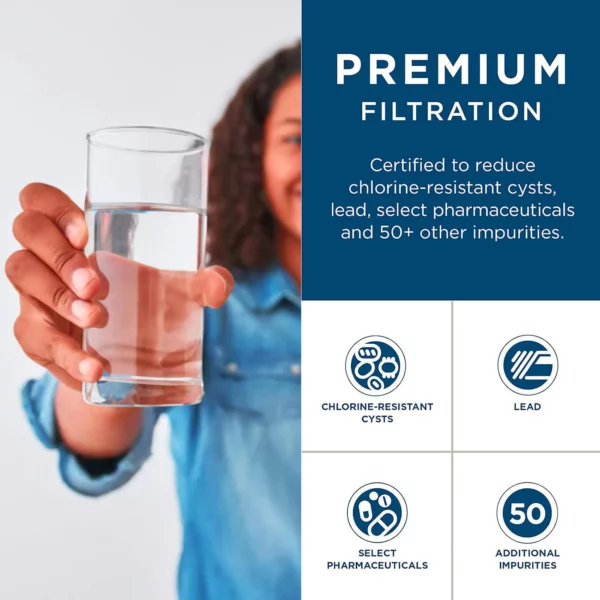 GE XWFE Refrigerator Water Filter, White, Replace every 300 gallons - Image 3